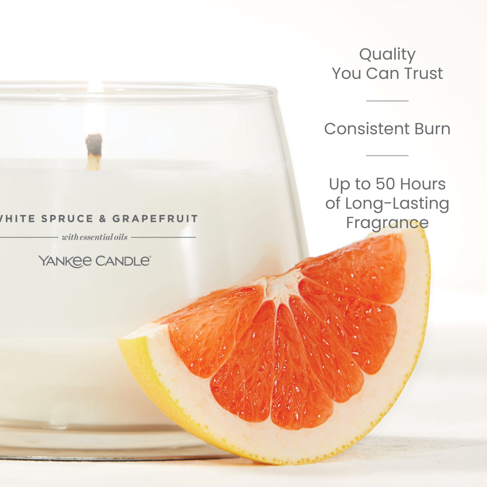 Yankee Candle White Spruce & Grapefruit Studio Collection Jar Candle