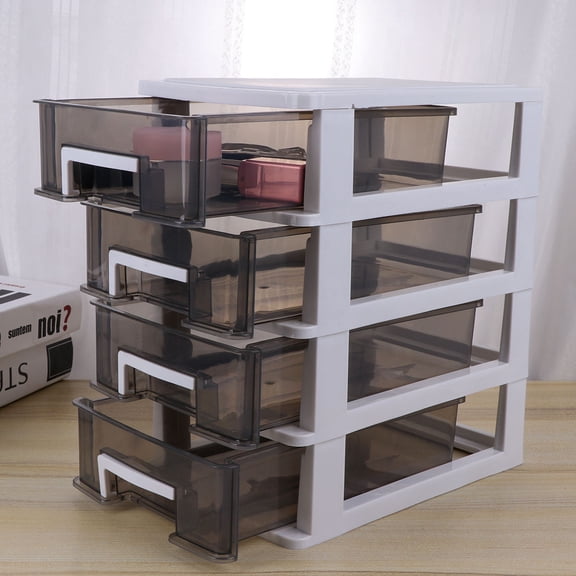 BESTYASH Plastic Drawer Storage Box Multi Color for Desktop Organization