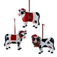 thumbnail image 2 of Country Marketplace Noël Vache Ornement 3 Assortis, 2 of 3