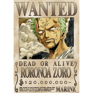 roronoa zoro wanted poster usopp