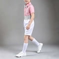 thumbnail image 4 of Xdegoge Teen Boys Sequins Dance Outfits Child Short Sleeve Dress Shirt and Elastic Waist Shorts Set with Bow Tie Cummerbund formal Performance Costume Party Wedding Sets, 4 of 6