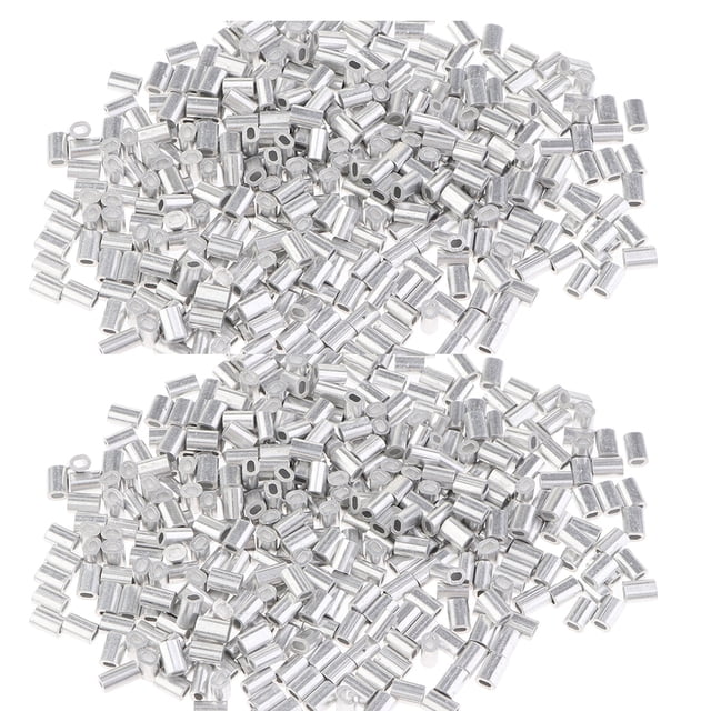 Kit de Crimpado de aluminio Sunnimix 1000x 0.8 mm + 1000x 1 mm