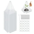 thumbnail image 2 of 20 Pack Garden Cloches for Plants Clear Reusable Small Plastic Seedling Covers Mini Greenhouse Plants Bell Covers Against for Frost, Sun, Birds 7.8" x 11", 2 of 6