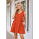 thumbnail image 4 of Vestido Mini Sin Mangas Rojo Ladrillo L, 4 of 7