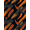 Orange Black Gray, Pattern 10, variant on ODIKA 8'x10' Washable Area Rug Non-Slip Chair-Friendly Mat Shapes Minimalist Border Brushstroke Interlocking Abstract Mid Refined for Dining Room, Large Office, Lounge