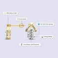 thumbnail image 2 of Diamond Stud Earring | 4 Carat IGI Certified Oval Shape Lab Grown Diamond | 18K Yellow Gold |Stellar Lab Diamond Stud Earrings | Prong Setting | FG-VS1-VS2 Quality | Friendly Diamonds, 2 of 5