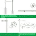 thumbnail image 2 of Spaco 6 Feet Vinyl UPVC Real Estate Sign Post Realtor Yard Sign Post, Premium UPVC Material Stake, Rigid Rust-free Steel Power Stake for Outdoor, White, 2 of 7