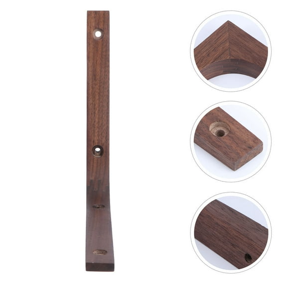 PBPBOX Shelves Holder Shelf Brackets Solid Wood 1Set Coffee