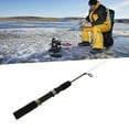 thumbnail image 1 of Mini Ice Fishing Rod, Carbon Fiber with Ceramic Guide EVA Handle Telescopic Fishing Pole Rods Stools for Sea River Small Fishing Rod Tackle Fishing, 1 of 8