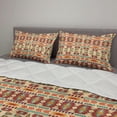 thumbnail image 2 of Tribal Comforter & Sham Bedding Set, Colorful Themed Pattern with Traditional Geometric Elements, 3 pcs Duvet Set Microfiber Filling Quilt, 5 Sizes, Pale Peach Multicolor, by Ambesonne, 2 of 4