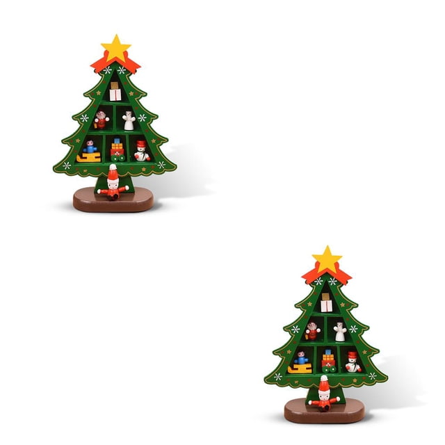 Moyic de Decoración de árbol de Navidad Adorno de Muñeca Centro de Decoración Metal Craft Farmhouse Type1 NO1