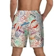 thumbnail image 4 of Gaeub Passport Stamp Mens Swim Trunks Stretch Beach Shorts Quick Dry for Men Swim Shorts Swimwear with Pockets- X-Large, 4 of 9