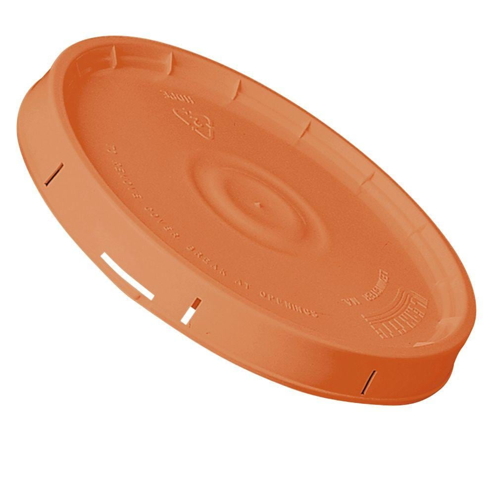 5 Gal. Orange Leakproof Bucket Lid With Gasket