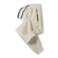 thumbnail image 4 of Winter Pants for Men Heavyweight Sherpa Fleece Lined Jogger Sweatpants with Zipper Pockets Drawstring Active Sweat Pants, 4 of 5