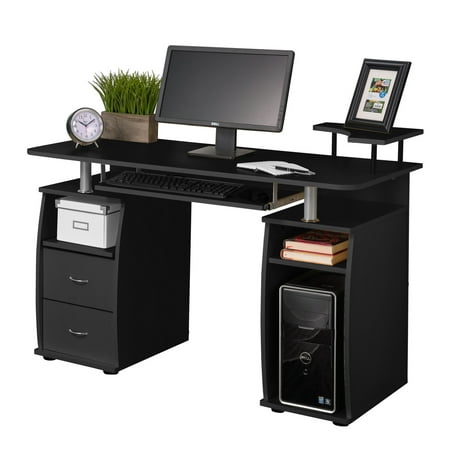 fineboard home office computer desk black walmart fineboard home office computer desk black walmart