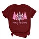 thumbnail image 2 of Fiudx Ofertas Flash Del Día Blusa de Manga Corta con Estampado de Moda para Mujer, Divertida Camiseta con Cuello Redondo, 2 of 3