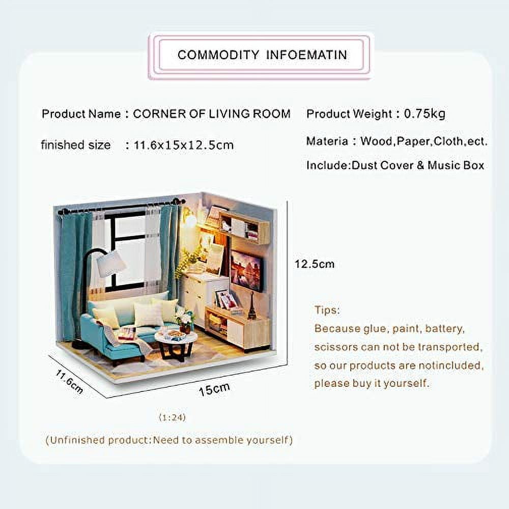 CUTEBEE 1: 24 DIY Dollhouse Kit (Met you)