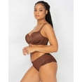 thumbnail image 3 of Women's Curvy Couture 1274 Tulip Sheer Smooth T-Shirt Push Up Bra (Chocolate 46DDD), 3 of 4