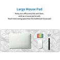 thumbnail image 5 of Topographic Map Large Mouse Pad XL White Lines Contour Geographic Extended Large Desk Mat Big Desk Pad 80X30 CM Non-Slip Rubber Base Stitched Edge Long Mousepad,31.5×11.8 Inch, 5 of 6