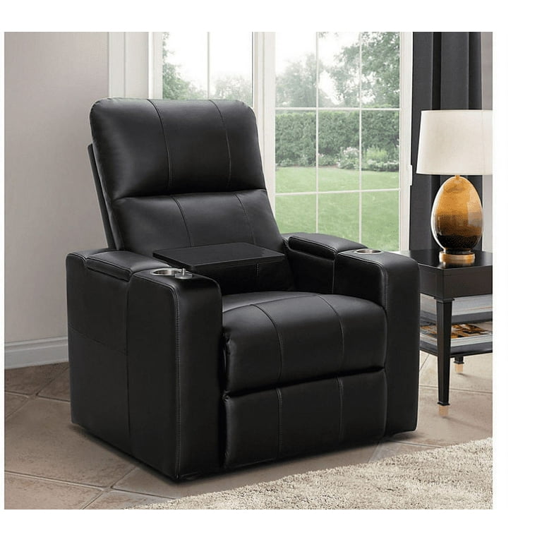 Travis SHF 1939 GRY Power Theater Recliner with Table Walmart