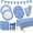 Blue gingham, variant on Blue gingham Party Supplies Disposable Paper Plates Napkins Cups Knives Spoons Forks Tablecloth Banner for Birthday Party Family Dinner Picnic Barbecue Mother's Day Party, Serve 25
