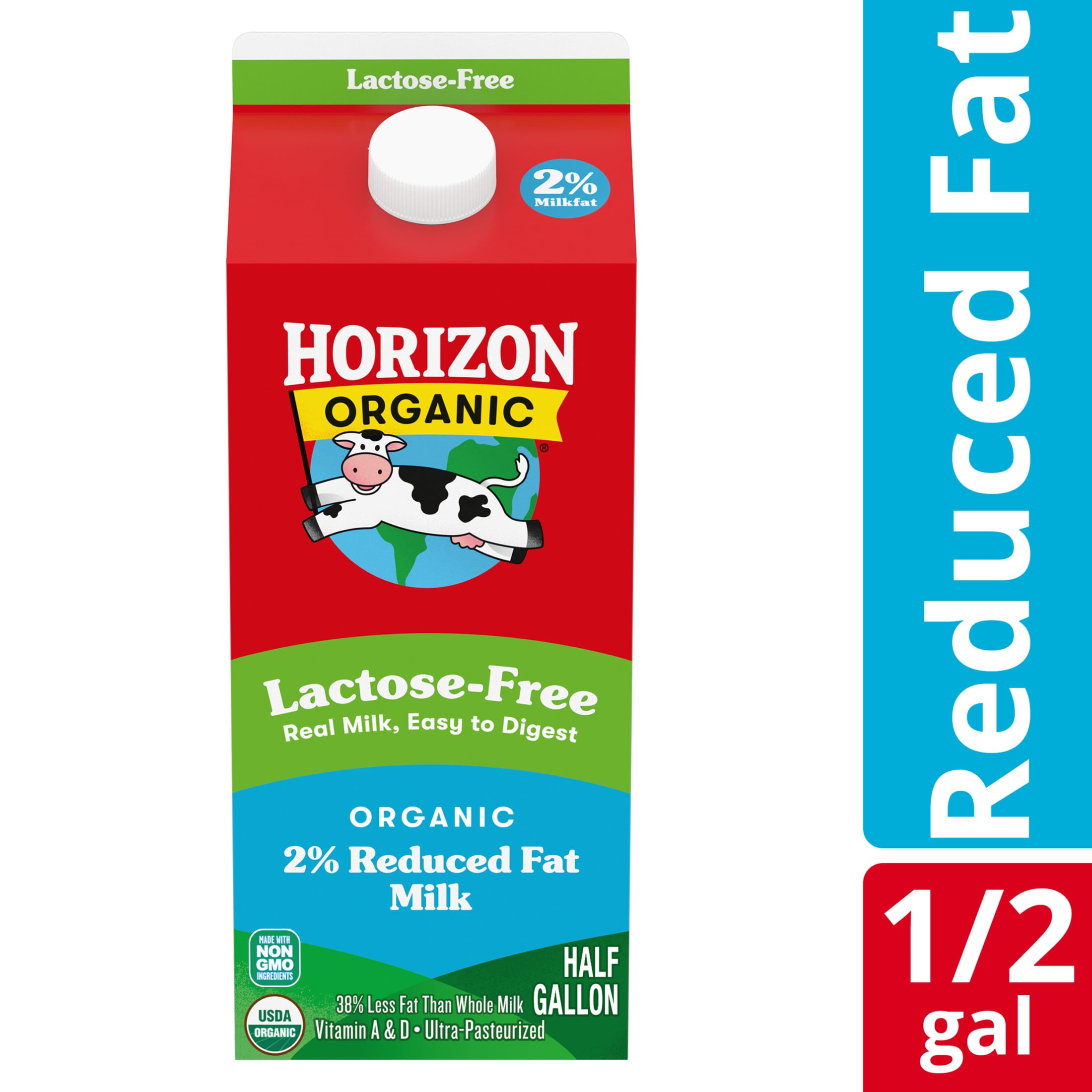 Horizon Organic Lactose Free Milk, 2% Reduced Fat, 64 fl oz Carton