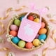thumbnail image 4 of Decoraciones de Pascua, adornos de Pascua, regalos de Pascua, decoración de Pascua, linda canasta a cuadros con orejas de conejo, huevos de Pascua, dulces, regalo, almacenamiento, bolso de mano con pa, 4 of 6