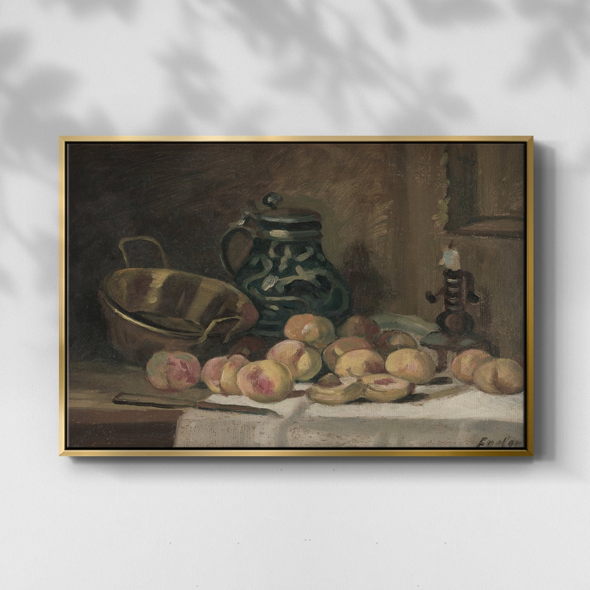Vintage Botanical Print-XLIX By Wexford Home Framed in Gold Wood Gallery Wrapped Canvas 17 in. x 25 in.