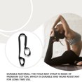 thumbnail image 4 of Yuarrent Correa para esterilla de Yoga, cinturón de hombro deportivo Flexible, equipo de Fitness sólido, bolsa transportadora, correas Uniforme atlético Negro, 4 of 6