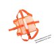 thumbnail image 2 of Dog Support Sling Stair Climbing Assistance for Elderly Dogs Made of Orange Oxford Cloth with 1Set, 2 of 5