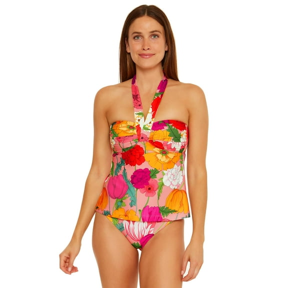 Trina Turk Women's Sunny Bloom Convertible Tankini Multi 2