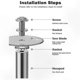 thumbnail image 3 of PVC Pipe Cutter with 1/4 Inch Hex Design for 32mm Internal Plastic Plumbing Projects, 3 of 5