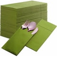 thumbnail image 1 of Xiao Hua 50 servilletas desechables con bolsa para cubiertos incorporada, predobladas, adecuadas para decoración de mesas de restaurantes, bodas y fiestas, verde claro, 1 of 5