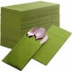 thumbnail image 1 of Xiao Hua 50 servilletas desechables con bolsa para cubiertos incorporada, predobladas, adecuadas para decoración de mesas de restaurantes, bodas y fiestas, verde claro, 1 of 5