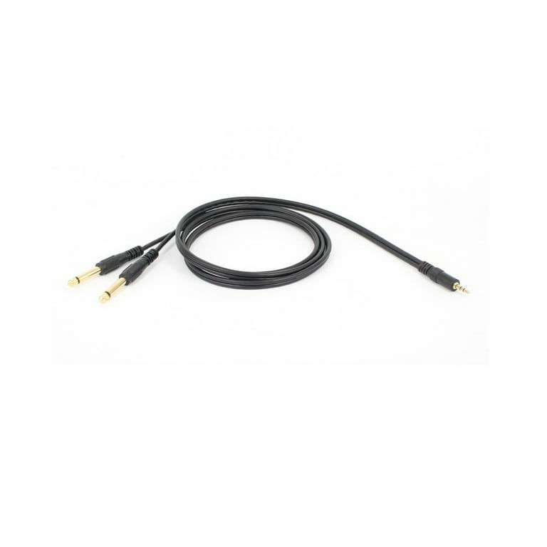 Oem Audio Stereo Cable Jack 6.35 Male To Jack 3.5 Male 1.5 M Black