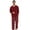 Burgundy/Burgundy-Snow Mens, variant on Couple Pajama Sets, Plaid Matching Pajama Set for Men and Women Soft Warm Pjs Set(Black/Red-black Plaid Mens, Large)