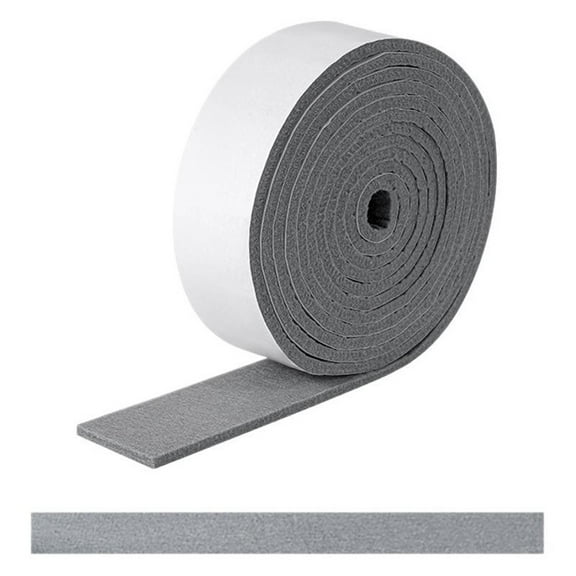 Window Anti-Condensation Strips 2 Rolls 2M Each Grey Water Absorbing Felt for Kitchen Windows Self-Adhesive Moisture Absorber for Home Improvement