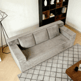 thumbnail image 6 of Leumius 71" 3 Seater Boneless Sofa Couch,Modern Corduroy Upholstered Couch with Deep Seat,Cloud Sofa for Living Room,No Assembly Required,Camel, 6 of 13