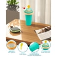 thumbnail image 5 of Bollove Taza de Slushietazas de licuado con tapas y popotestaza de granizado para jugosleche y heladofabricante portátil de vasos de granizado mágico congelado para niñosamigos y familiares (verde), 5 of 5