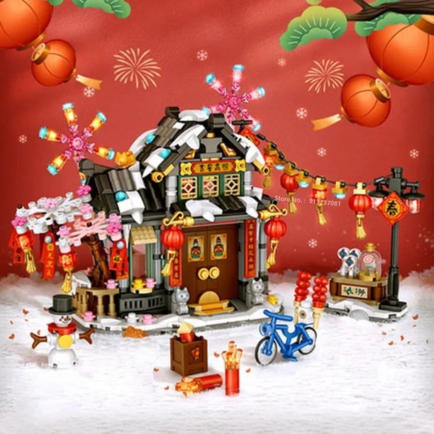 Loz Architecture Street Shop Izakaya Moc Building Blocks Store