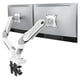 thumbnail image 1 of Soporte Doble Monitor HUANUO Blanco con Brazo Totalmente Ajustable para Pantallas de 13 a 32 Pulgada, 1 of 7