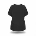 thumbnail image 3 of BSDJILFG 50% ,Plus Size Tops for Women Casual Short Sleeve Button V Neck Basic T Shirt Loose Sleep Pajama Lounge Tops S-5XL, 3 of 7