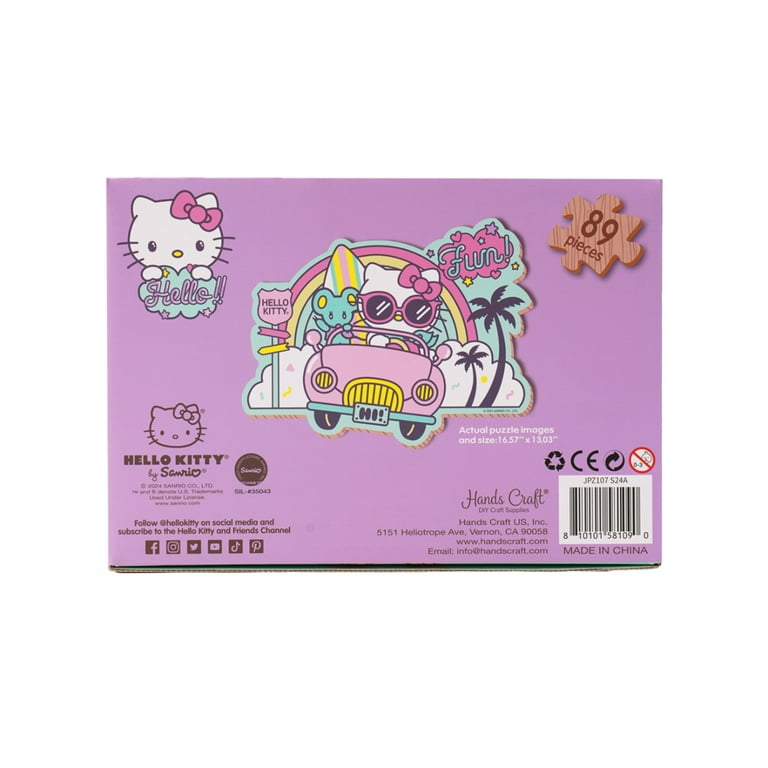 Wood Jigsaw Puzzle Hello Kitty Kawaii Vacation 89pcs - Walmart.com