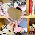 thumbnail image 4 of Miroir de Table Double Face Vintage en Forme de Cœur Miroir de Comptoir Miroir de Bureau, 4 of 10