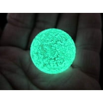 Big Game Toys~25mm (1") Lunar TIC Glow Glow in The Dark Moon Marble Shooter Glass MIB Green Speckled