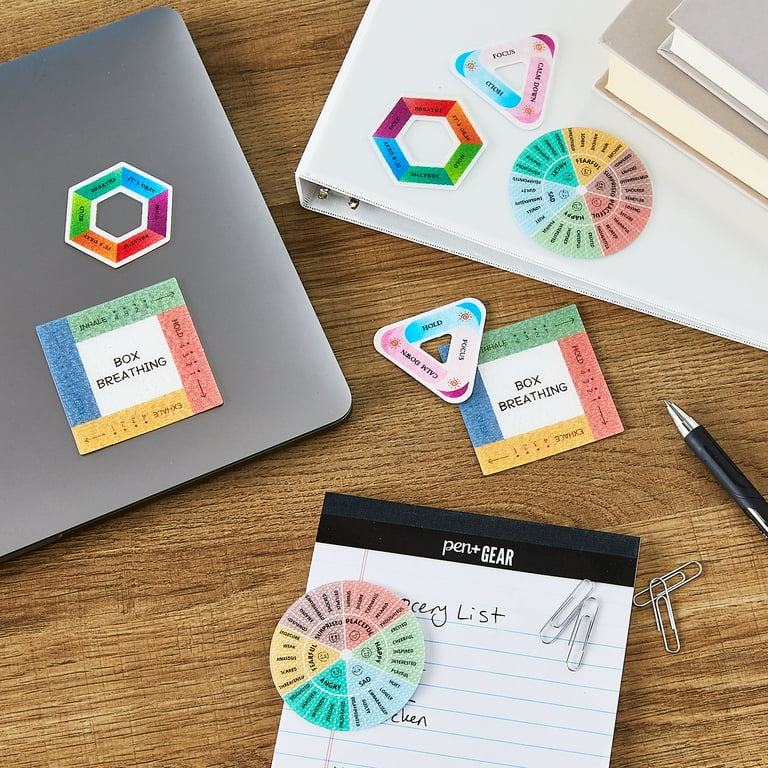 Dragon Grips Puppy Calm Strips - 17 Pc Anxiety Sensory Stickers With Textured Surface For Stress Relief