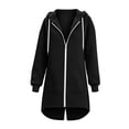 thumbnail image 5 of XINXIAOO Boys Girls Hoodies Long-Sleeve Full Zipper Black Hooded Fall Jacket with Pockets Hoodies for Girls Boys 5-6 Years, 5 of 5