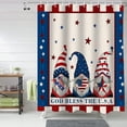 thumbnail image 2 of Fourth of July Gnomes Shower Curtain, Patriotic Independence Day Stars Shower Curtain Set with Hooks, Summer Waterproof Fabric Shower Curtains for Bathroom Decor, 72x84 Inch Bath Curtain, 2 of 6