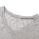 thumbnail image 2 of La nueva manga del cortocircuito del cuello del color sólido V de la camiseta de las mujeres de la m Abody Gris XXXXXL, 2 of 7