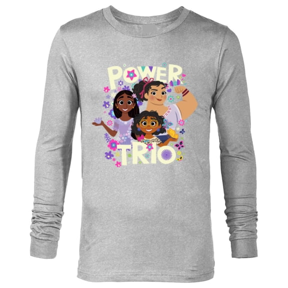 Disney Encanto Mirabel Isabela Luisa Power Trio - Long Sleeve T-Shirt for Men - Customized-Athletic Heather